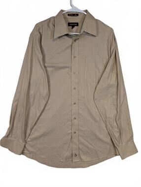 Nordstrom Smartcare Dress Shirt Micro Stripe Long Button Up Mens 16.5 35 XL